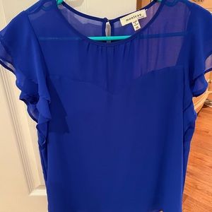 Royal blue blouse